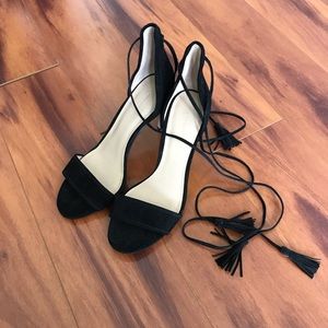 Ann Taylor Black Suede Heels